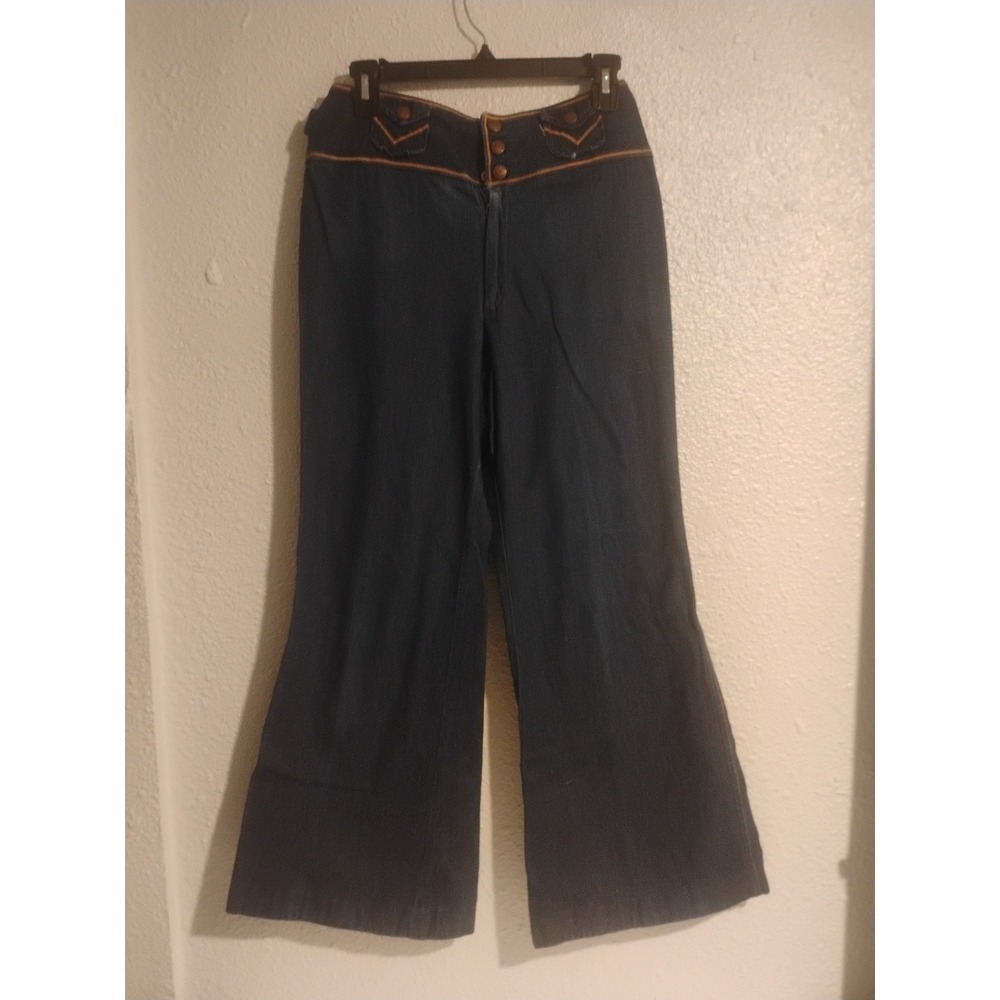 Rare Hippy 1970s Closet Find Vintage Denim Lord Isaac's Belt Bottoms Pants Vlap
